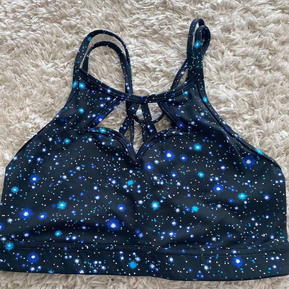 Victoria’s Secret Galaxy Strappy Sports Bra